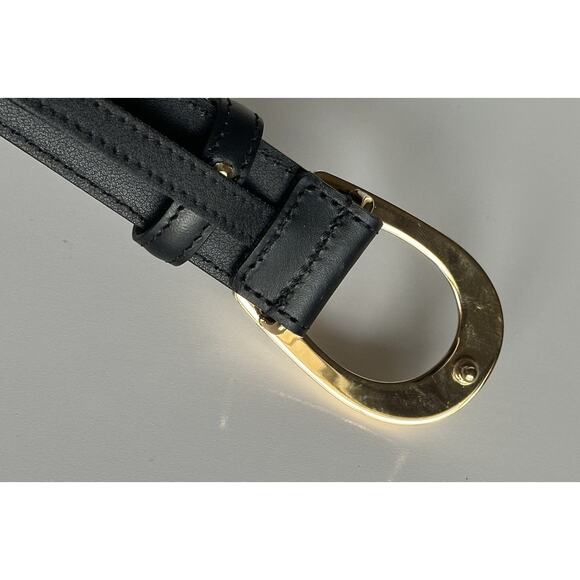 Gucci Selleria G-Buckle Women\'s Leather Belt Black 80/32 IT 655566 NWT main image 5